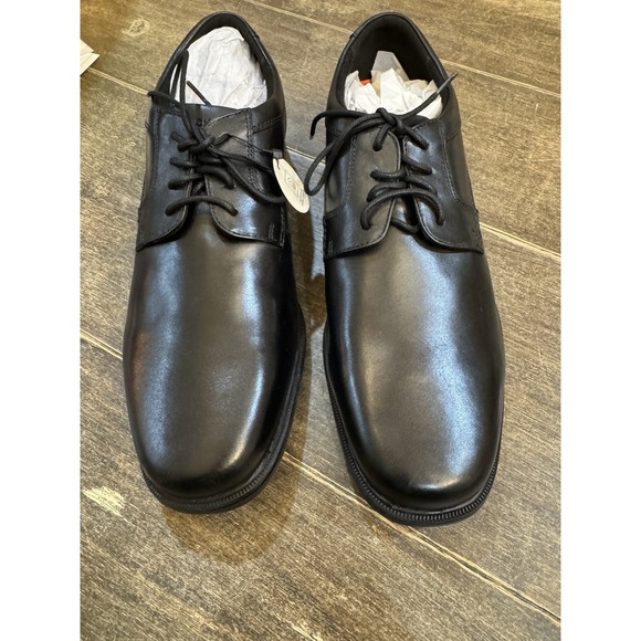 Rockport Men's Robinsyn Waterproof Cap Toe Oxford Black‎ Size 12 - Picture 1 of 8